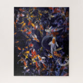POISSON DE KOI SUR LE PUZZLE DE JIGSAW (Vertical)