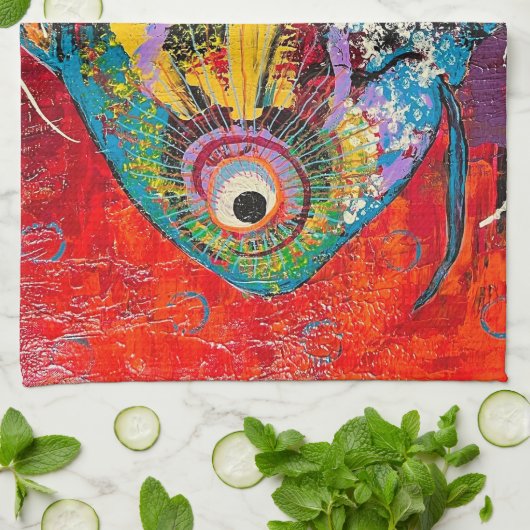 Poisson de serviettes de cuisine (Plié)