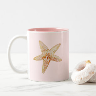 Poisson d'étoiles peignant de la Mug d'art orange