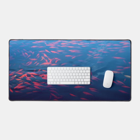 Poisson d'or nager dans l'étang fixe (Clavier et souris)