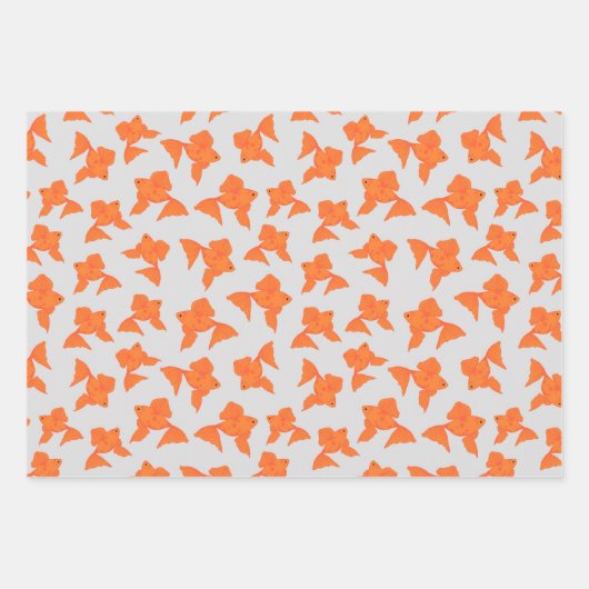 Poisson d'or sur papier grisé Enveloppement (Devant)