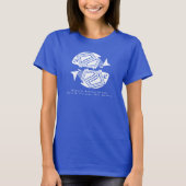 Poisson Double, Mimbres Poterie Design T-shirt (Devant)