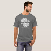 Poisson Double, Mimbres Poterie Design T-shirt (Devant entier)