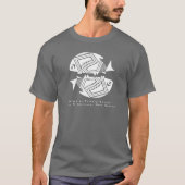 Poisson Double, Mimbres Poterie Design T-shirt (Devant)