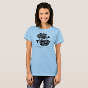 Poisson Double, Mimbres Poterie Design T-shirt