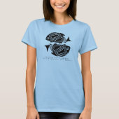 Poisson Double, Mimbres Poterie Design T-shirt (Devant)
