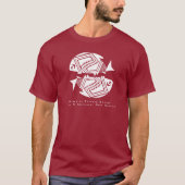 Poisson Double, Mimbres Poterie Design T-shirt (Devant)
