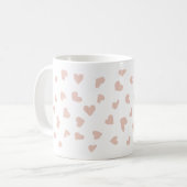 Poisson éparse Coeur Doodles Mug (Devant gauche)