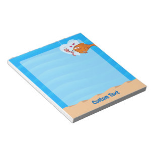 Poisson et appât en amour Bloc-notes