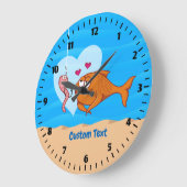Poisson et appât en horloge d'amour (Angle)