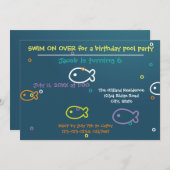 Poisson et bulles - Invitation à la fête de la pis (Devant / Derrière)