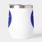 Poisson étoile blanche côtière sur Monogramme bleu (Droite)