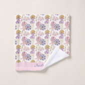 Poisson-étoile personnalisé Coquille bleu violet r (Gant de toilette)