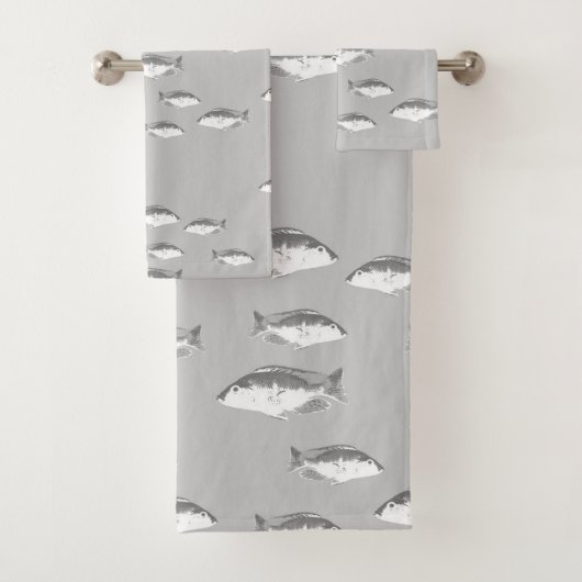 Poisson gris monochrome (En situation)
