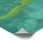 Poisson hawaïen affiche tropicale (Coin)