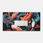 Poisson Koi artistique avec base noire (Clavier et souris)