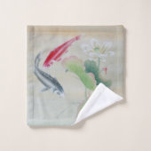 Poisson Koi avec Lotus (Gant de toilette)