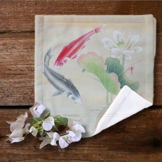 Poisson Koi avec Lotus