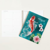 Poisson Koi japonais personnalisé, fleurs de ceris (Devant avec enveloppe)