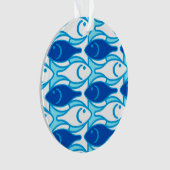 Poisson Modernisme du milieu du siècle, bleu de co (devant)