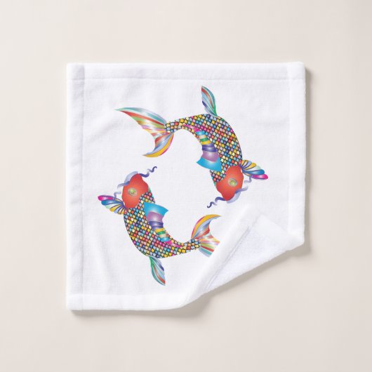 Poisson mosaïque (Gant de toilette)