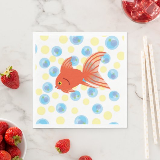 Poisson mousseux serviette en papier pour l'annive (En situation)