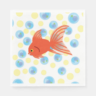 Poisson mousseux serviette en papier pour l'annive