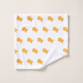 Poisson Orange Poisson Enfants Blanc (Gant de toilette)
