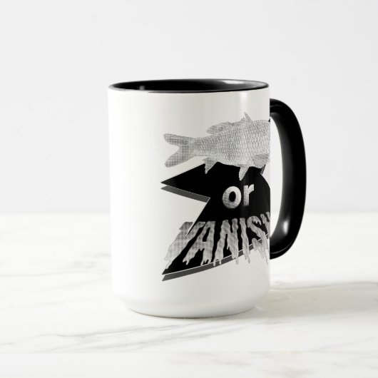 Poisson ou Mug espagnol - Monochrome (Devant droit)