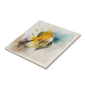 Poisson Papillon, Aquarelle, Carreaux en céramique (Côté)