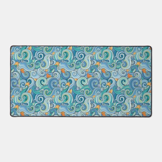 Poisson Parmi Le Motif Des Vagues (Recto)