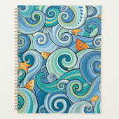 Poisson Parmi Le Motif Des Vagues (Devant)