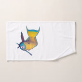 Poisson perroquet - Conception abstraite - Découpé (Serviette à main)