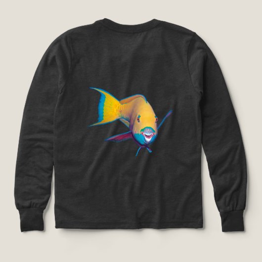 Poisson perroquet - Conception abstraite - Découpé (Motif dos)