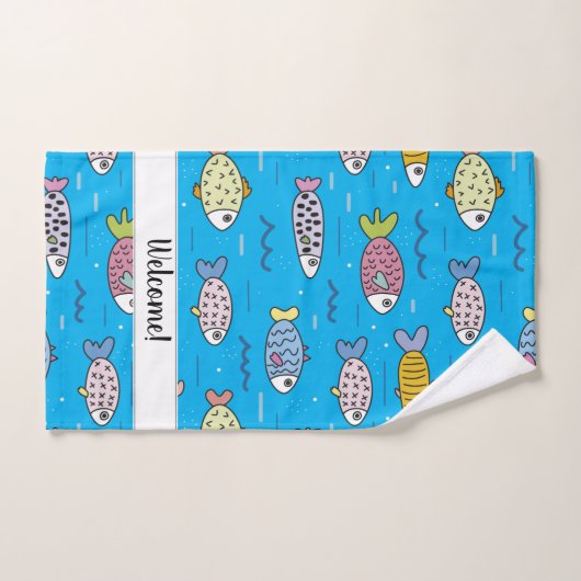 Poisson, poisson, poisson ! (Serviette à main)