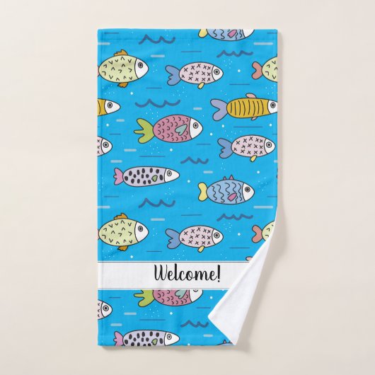 Poisson, poisson, poisson ! (Serviette à main)