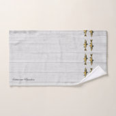 Poisson rustique de truite blanche aquarelle vinta (Serviette à main)