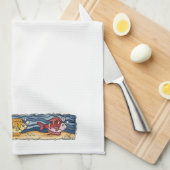 Poisson - Serviette de cuisine (Quart Plié)