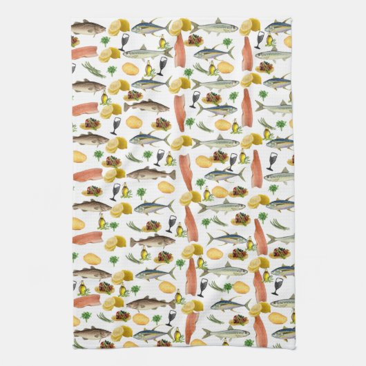 Poisson Serviette main cuisine (Vertical)