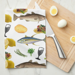 Poisson Serviette main cuisine