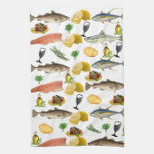 Poisson Serviette main cuisine (Vertical)