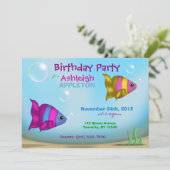 Poisson sous-marin - Invitations de la fête des An (Debout devant)