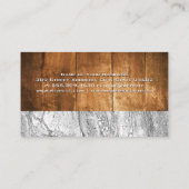 Poisson sur la ligne | Carte de visite en pierre d (Dos)