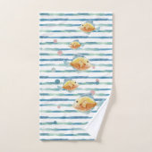 POISSON TROPICAL À L'AQUARELLE LUMINEUSE CÔTIER, P (Serviette à main)