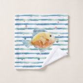 POISSON TROPICAL À L'AQUARELLE LUMINEUSE CÔTIER, P (Gant de toilette)