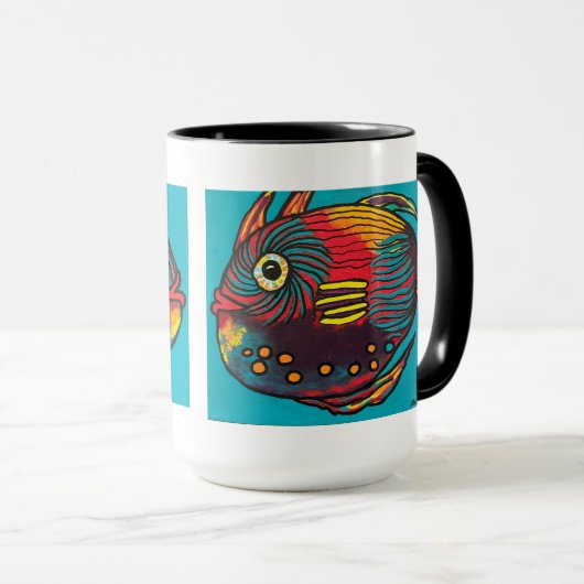 Poisson Twin Mug (Devant droit)