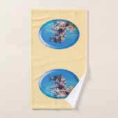 Poisson-verge à la barrière de corail - Design pho (Serviette à main)