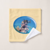 Poisson-verge à la barrière de corail - Design pho (Gant de toilette)