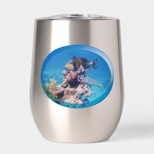 Poisson-verge à la barrière de corail - Design pho