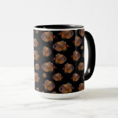 Poisson Veste En Cuir, Mug De Café (Devant droit)